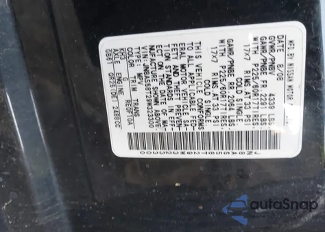 2009 Nissan Rogue Sl z USA, uszkodzony, nr VIN JN8AS58T29W323300